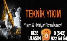 TEKNİK YIKIM VE HAFRİYAT